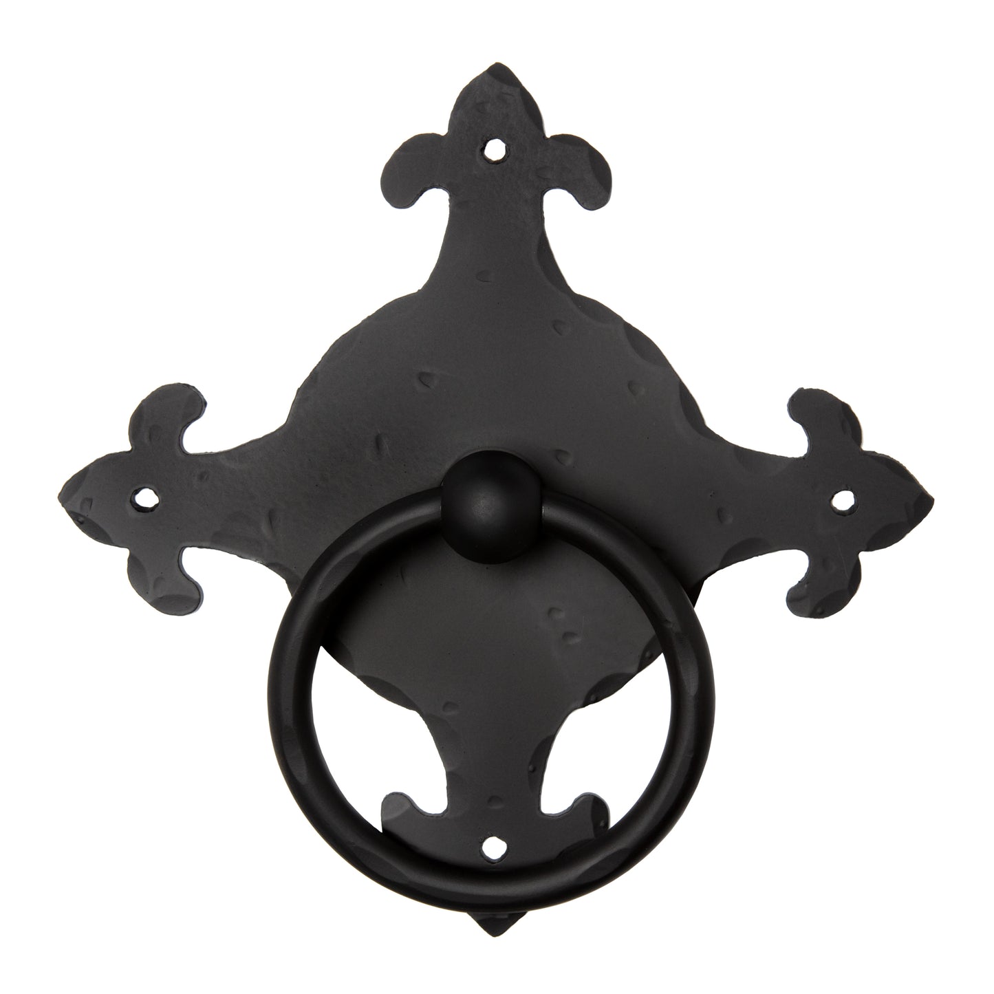 Heurtoir de porte en fer forgé Fleur de Lys