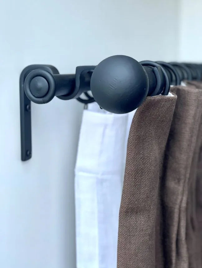 How to Install a Double Corner Window Curtain Rod