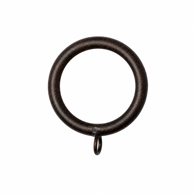 1.75in Curtain Ring with Eyelet in Iron Oxide
