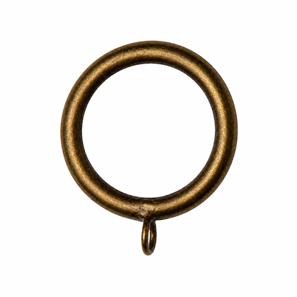 2in Curtain Ring with Eyelet in Antique Gold