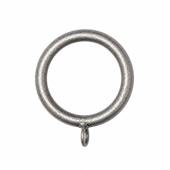 2in Curtain Ring with Eyelet in Heritage Silver