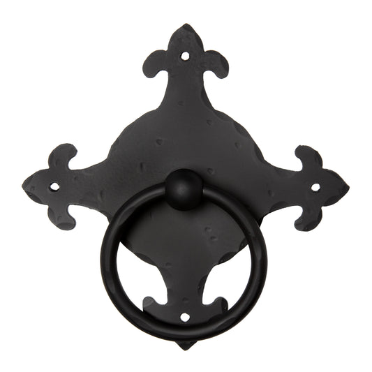 Heurtoir de porte en fer forgé Fleur de Lys