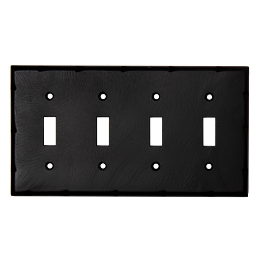 Placa de interruptor de 4 posiciones estilo palanca