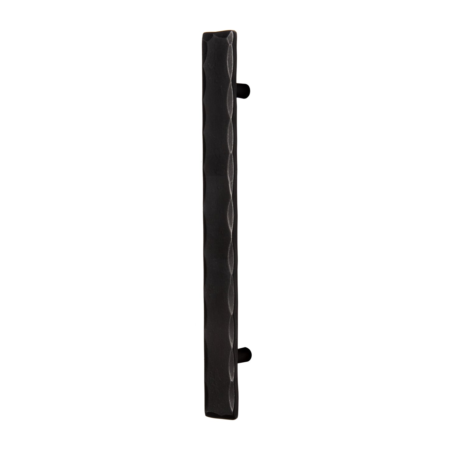 Poignées d'armoire à barre plate en fer martelé