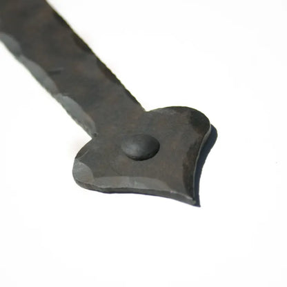 Bisagra de correa de hierro con extremo de pala
