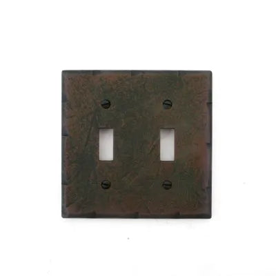 Placa de interruptor de 2 bandas estilo palanca