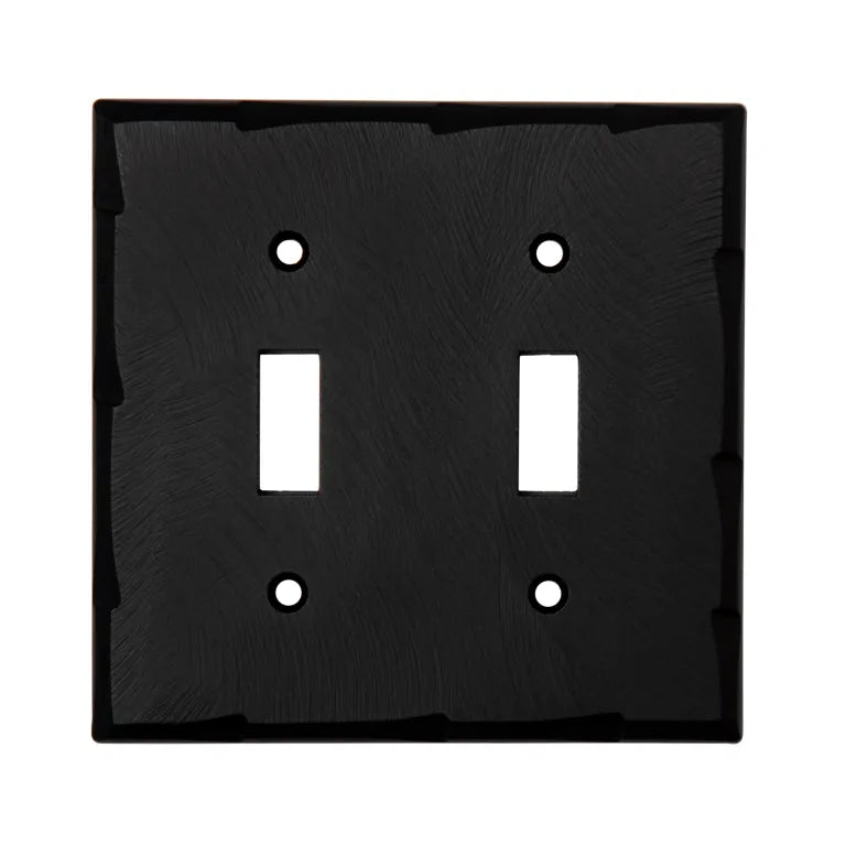 Placa de interruptor de 2 bandas estilo palanca