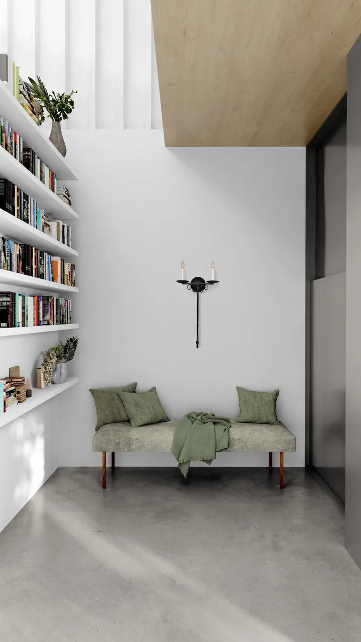 Aplique de pared toscano de doble luz
