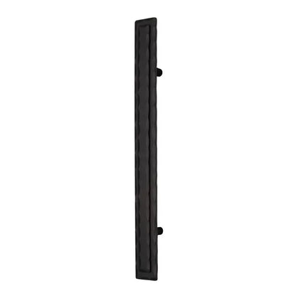 Manija de puerta de hierro forjado de 1,5 x 16 pulgadas