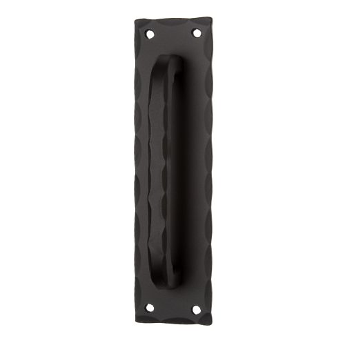 Traditional Wrought Iron Door Handle with Hammering Detail