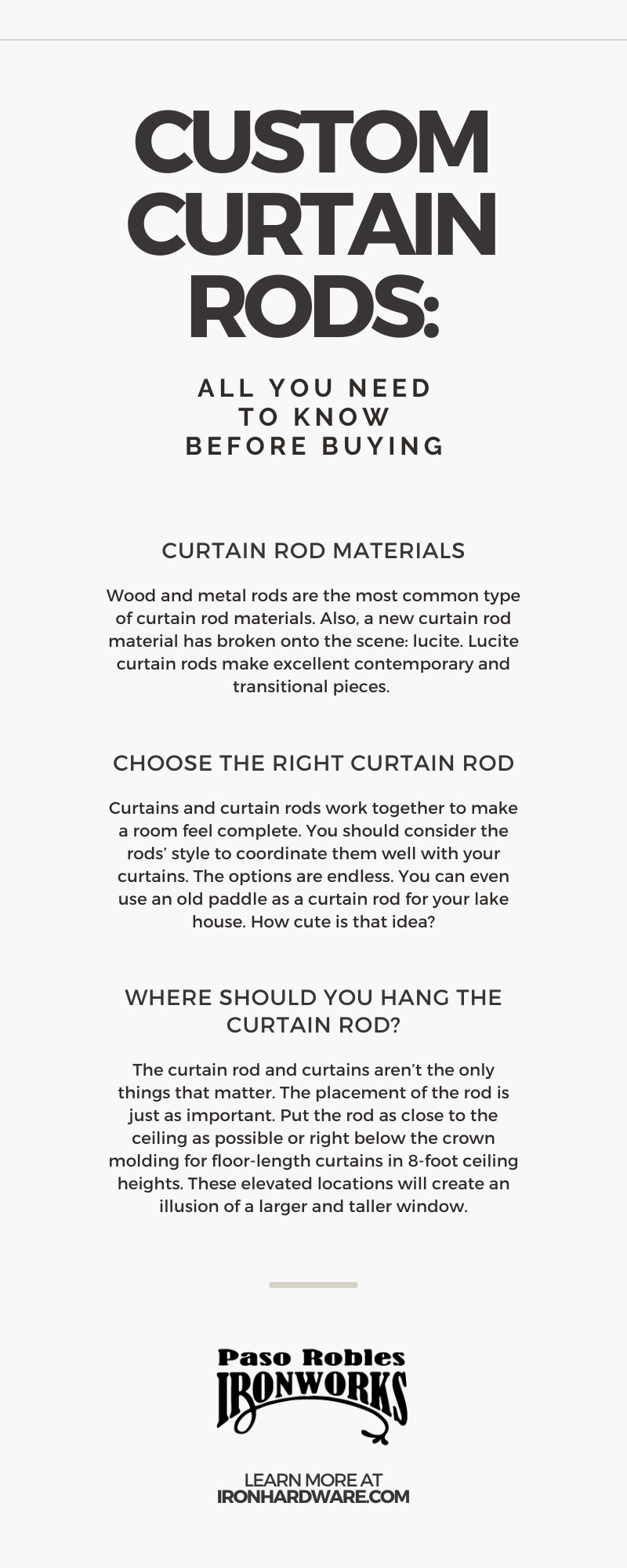 Custom Curtain Rods: All You Need To Know Before Buying